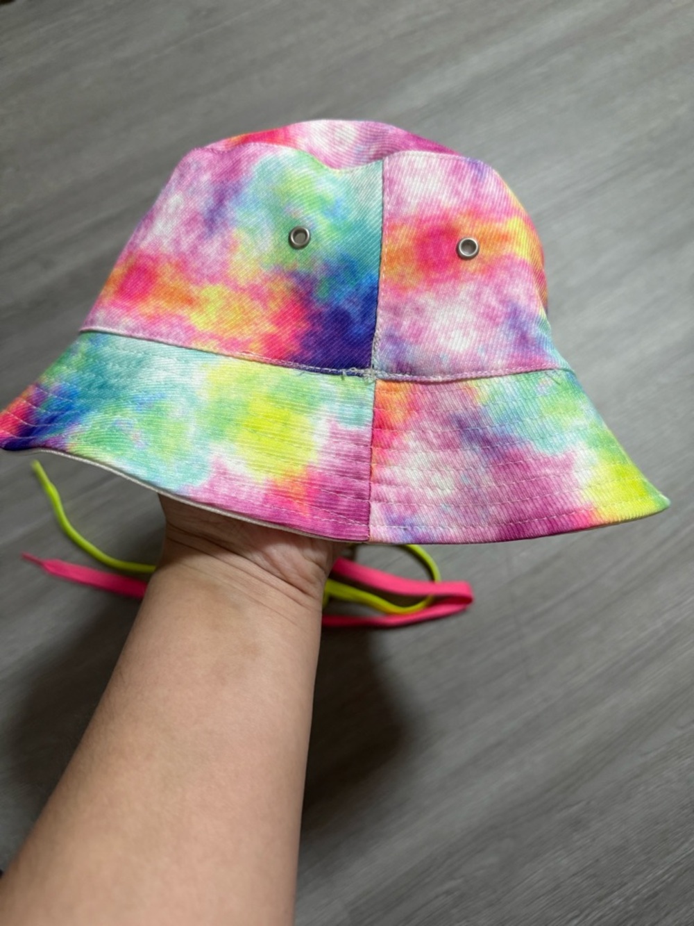 Original Use Tie-Dye Pastel Bucket Hat - Pink, Yellow, Blue, Green
